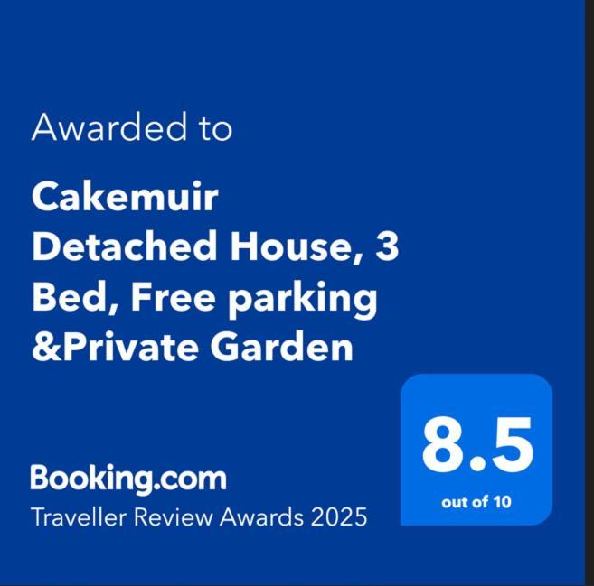 Cakemuir Detached House, 3 Bed, Free Parking &Private Garden Lägenhet Edinburg Exteriör bild